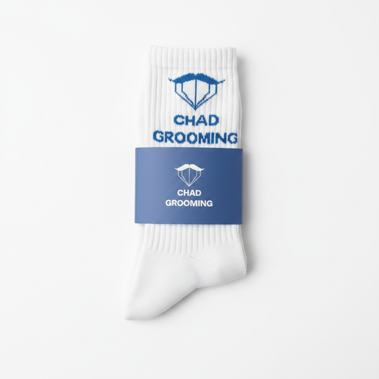 Chad Grooming socks product photo on white background